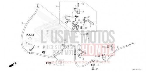 PARKING BRAKE LEVER NSS750M de 2021